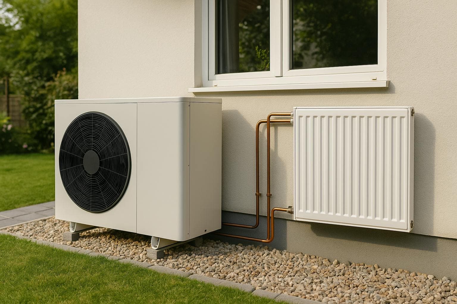 Pompe à chaleur air-eau installée